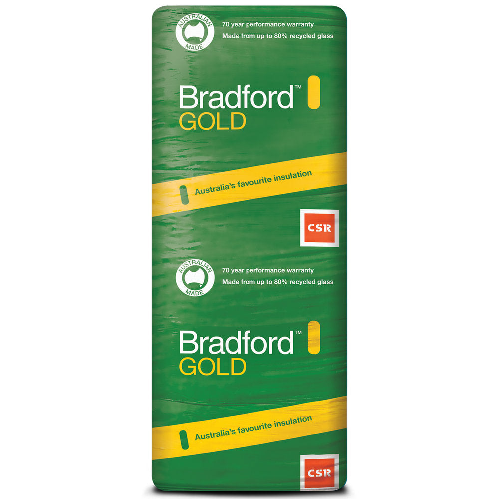 Bradford Hi-Performance Gold Wall Batts - R2.5 - The Insulation Depot